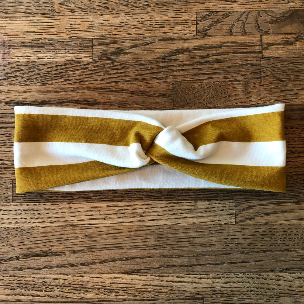 Wide Stripe Twist Headband - NEW Handmade